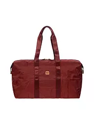 BRICS | Reisetasche X-Travel 55cm Flower Fiori | dunkelrot