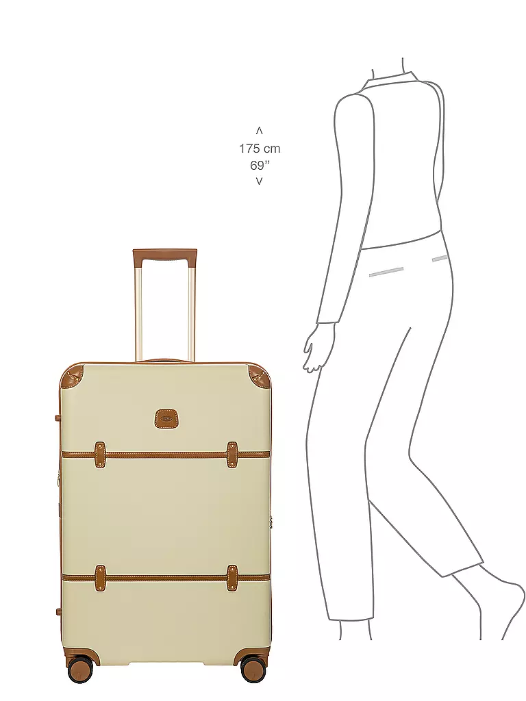BRICS | Trolley hart BELLAGIO 76cm Creme | beige
