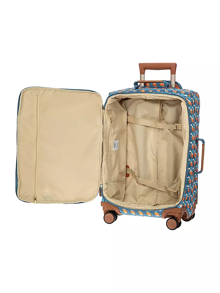 BRICS | Trolley X Travel 55cm Tropical Camou | blau