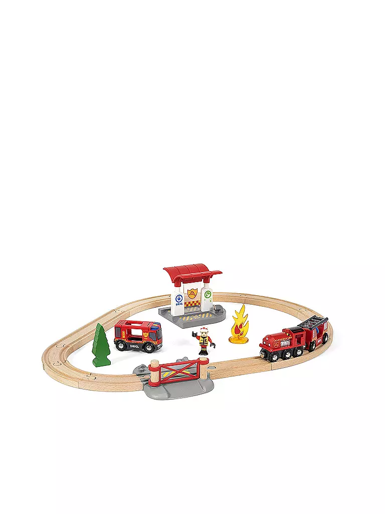 BRIO | Bahn Feuerwehr Set  | transparent