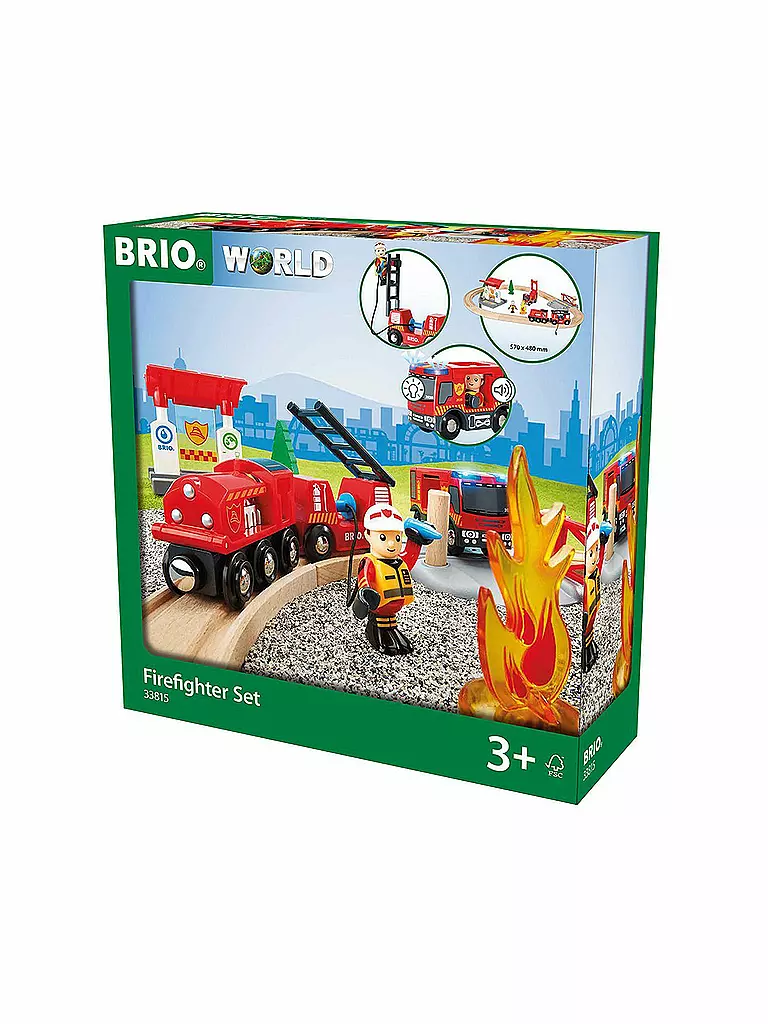 BRIO | Bahn Feuerwehr Set  | transparent
