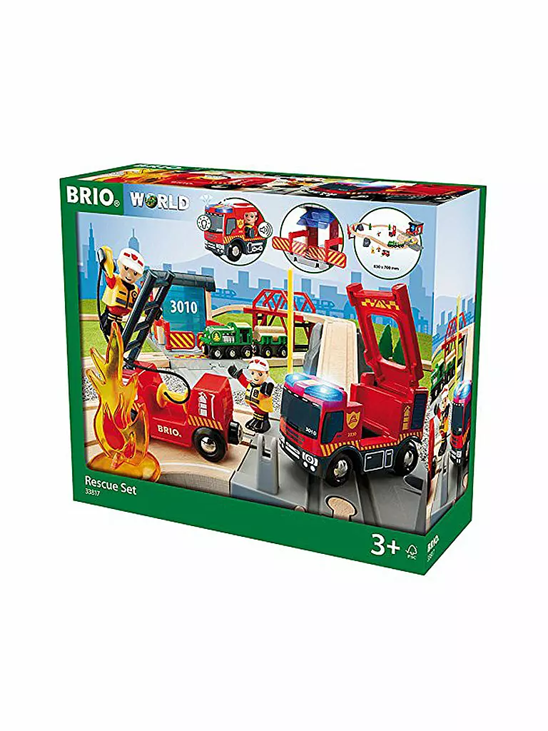 BRIO | Bahn Großes Feuerwehr Deluxe Set | transparent