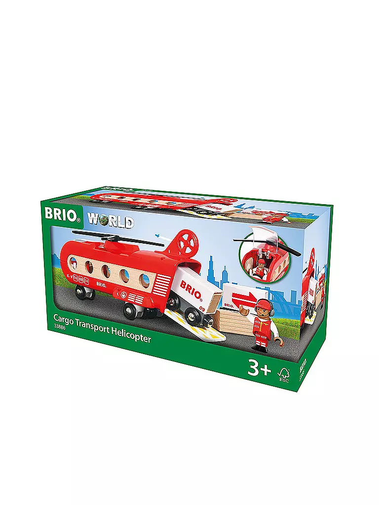 BRIO | Eisenbahn-Transporthubschrauber 33886 | transparent