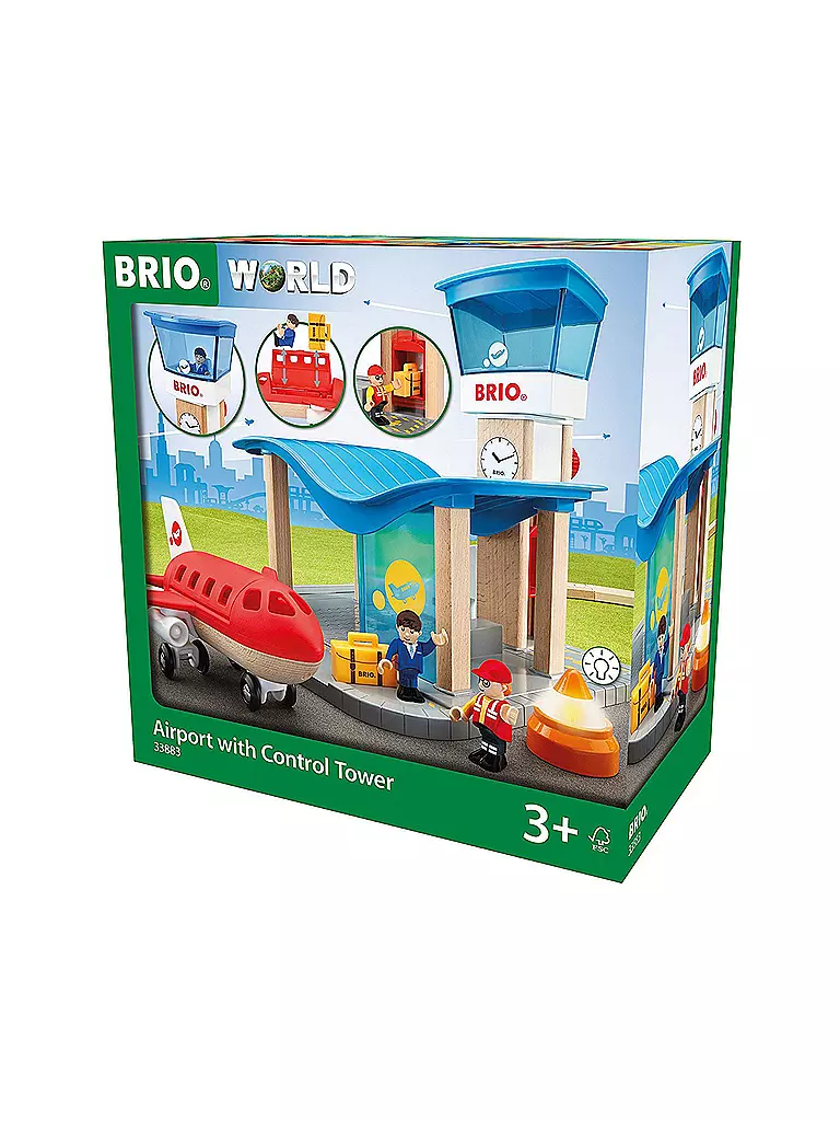 BRIO | Flughafen mit Tower 33883 | transparent