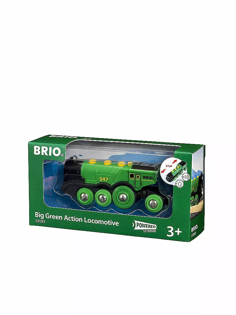 BRIO | Grüner Gustav Batterielok  | transparent