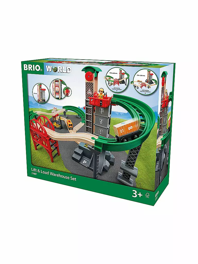 BRIO | Großes Lagerhaus-Set mit Aufzug 33887 | keine Farbe