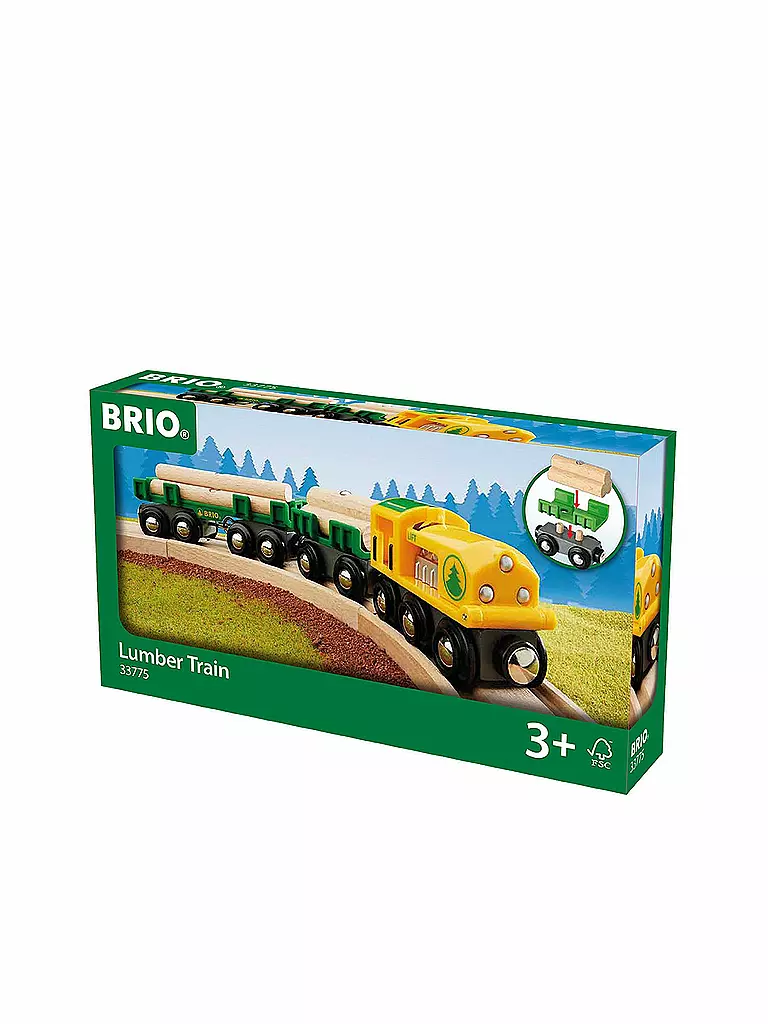 BRIO | Holz Transport-Zug | transparent