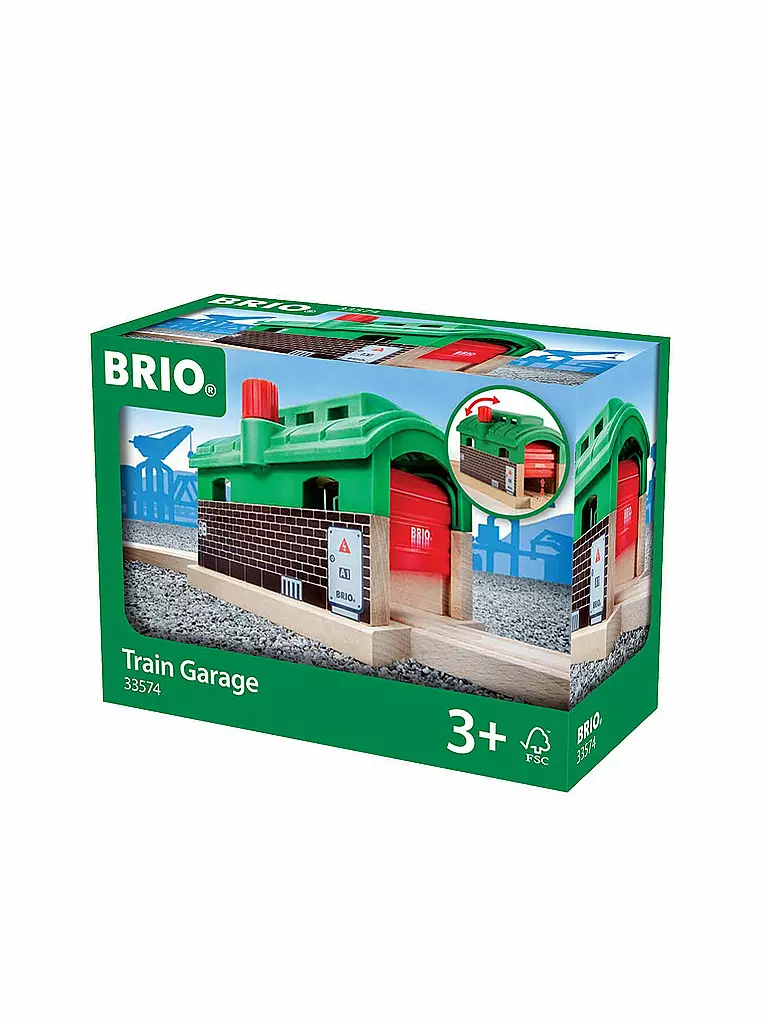 BRIO | Lokschuppen mit Rolltor | keine Farbe