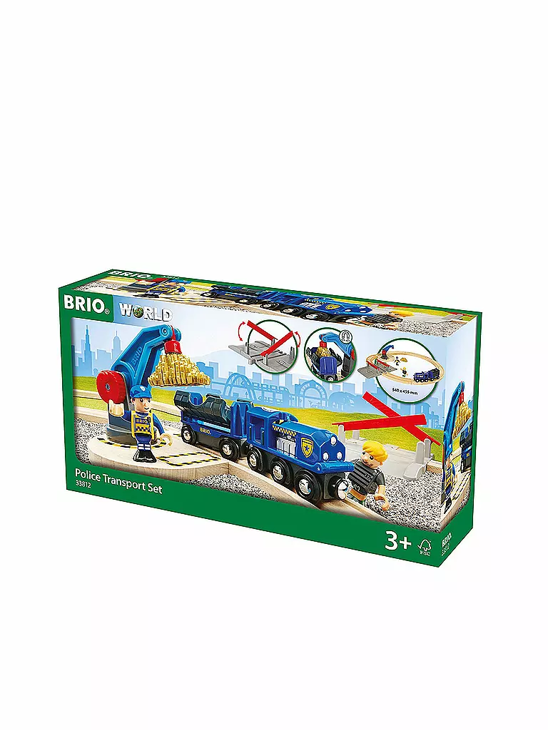 BRIO | Polizei-Geldtransport Set | transparent