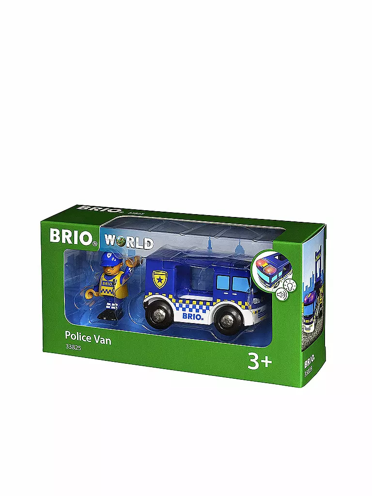 BRIO | Polizeiwagen mit Licht und Sound | transparent