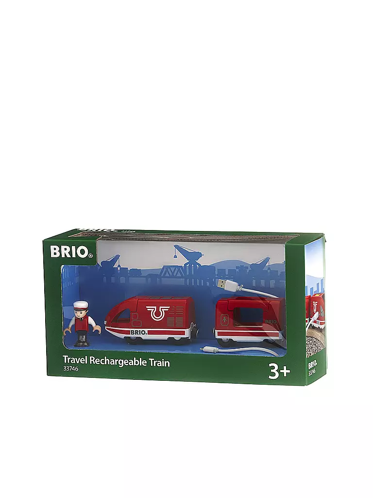 BRIO | Roter Akku-Reisezug | transparent