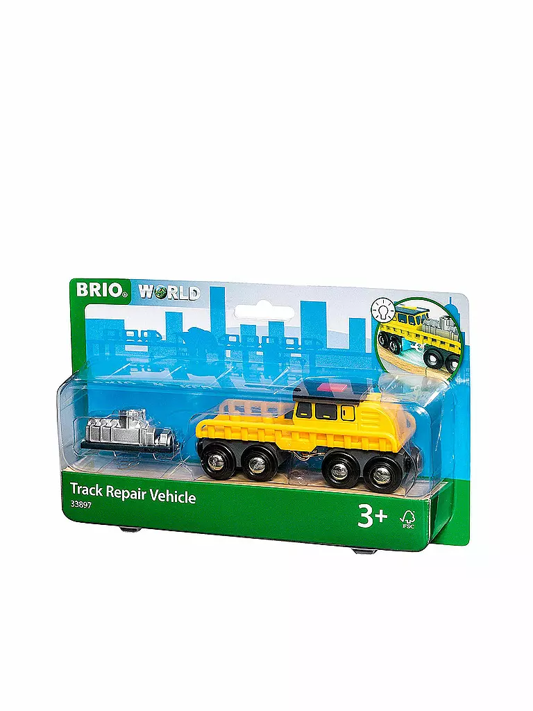 BRIO | Schienenreparatur-Fahrzeug 33897 | transparent