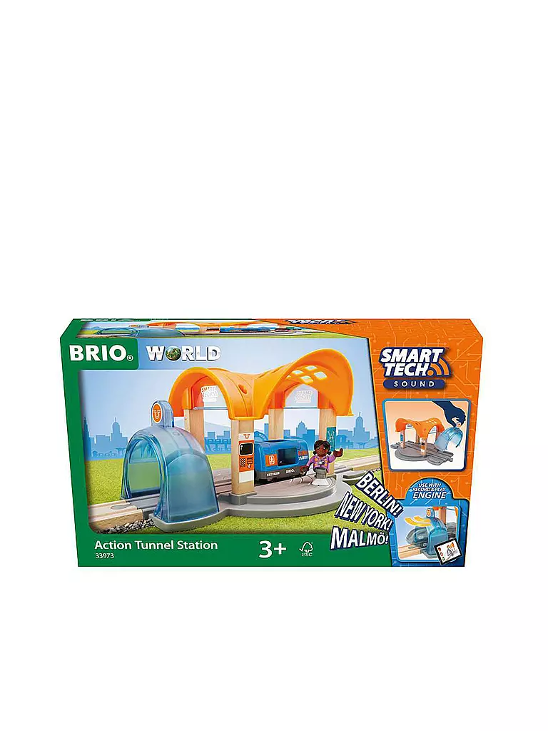 BRIO | Smart Tech Sound Bahnhof mit Action Tunnel | keine Farbe