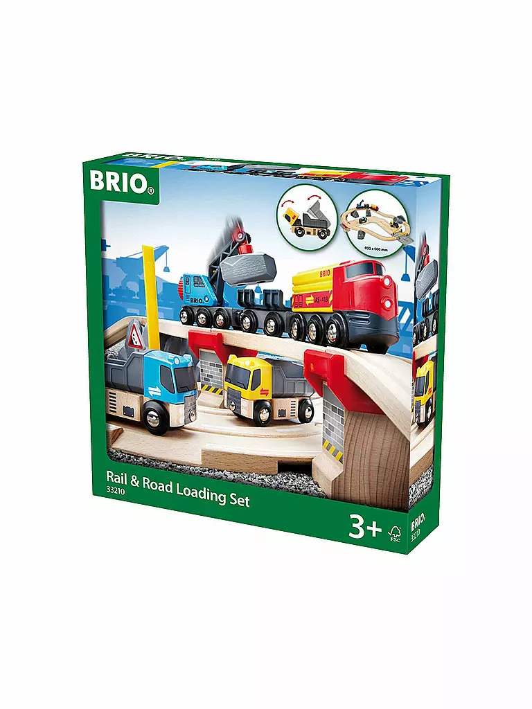BRIO | Straßen und Schienen Steinverlade-Set | keine Farbe