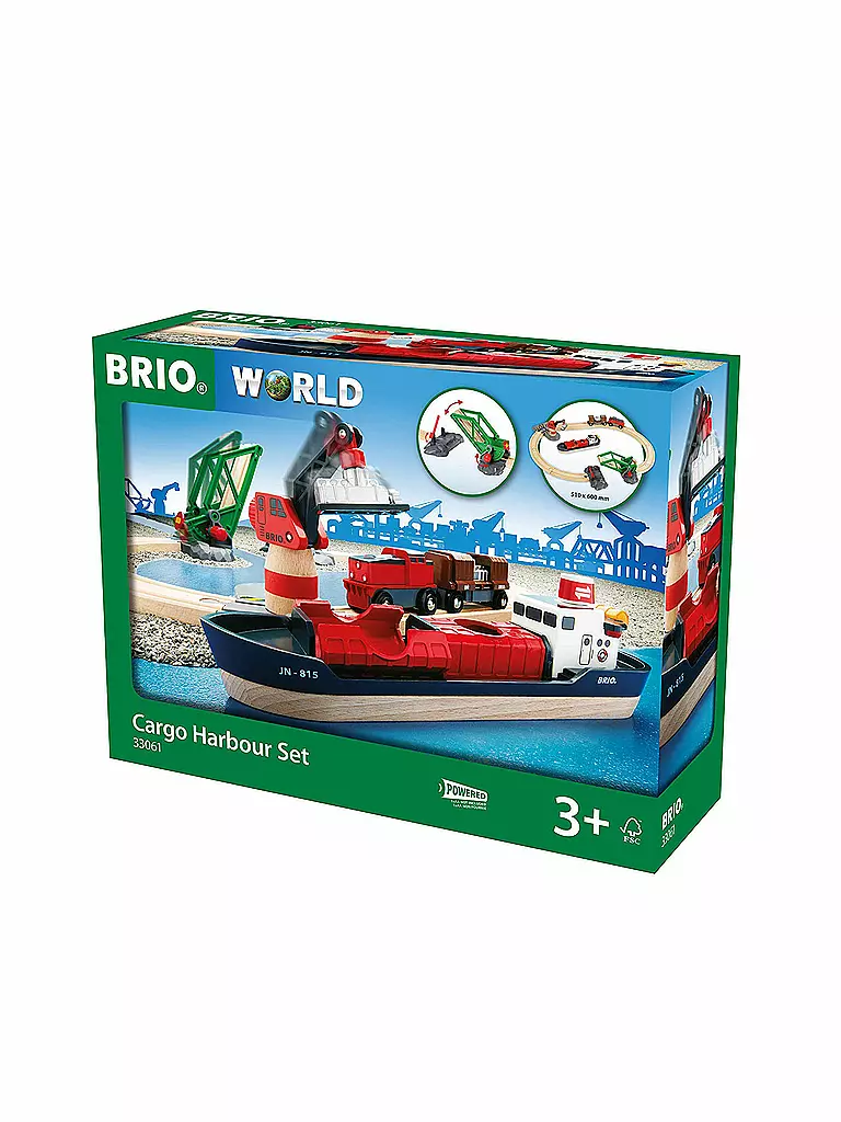 BRIO | World Container Hafen Set 16-tlg. | keine Farbe