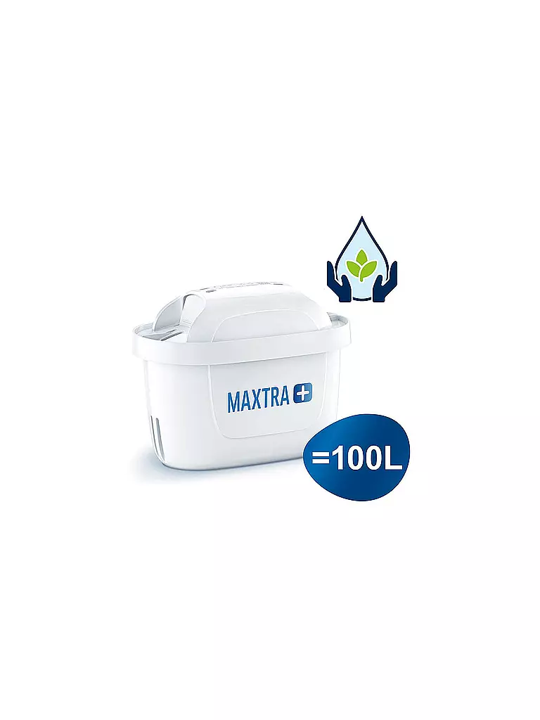 BRITA | Tischwasserfilter Style eco inkl. 3 MAXTRA+ Filterkartuschen 1,4L Gletscher | hellblau