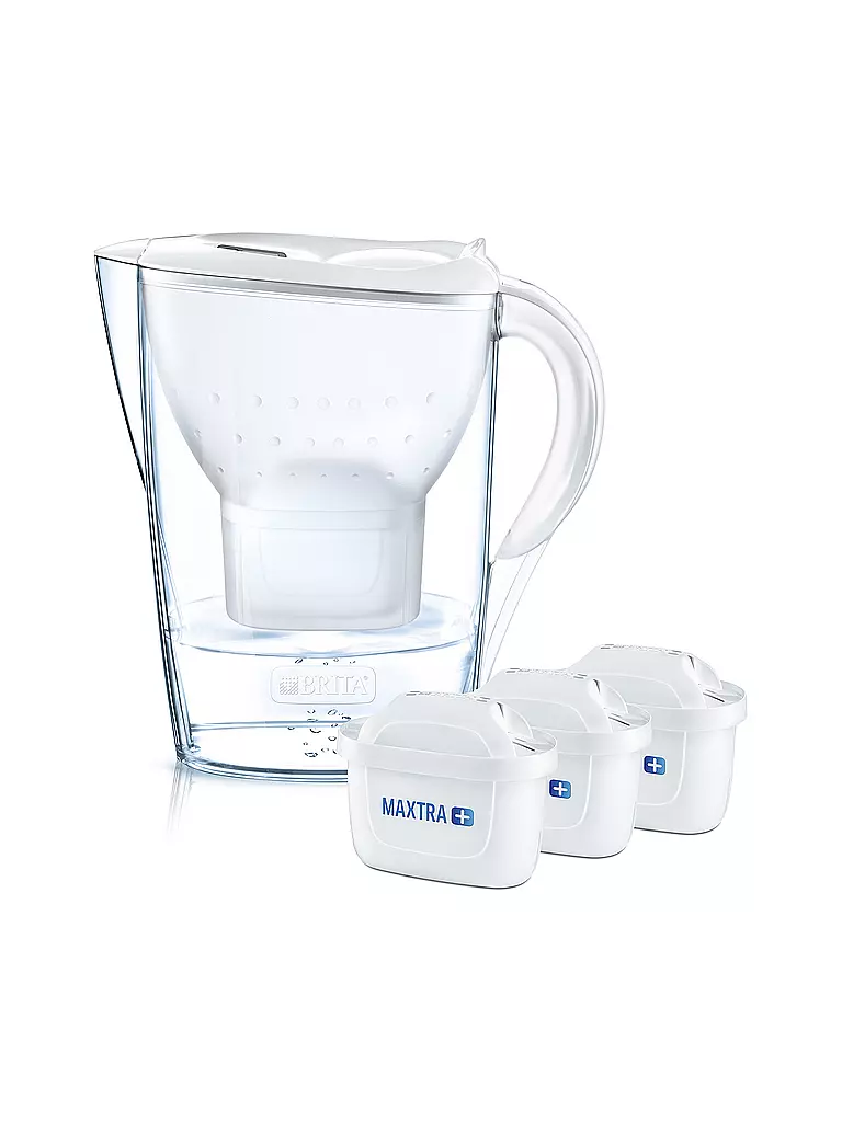 BRITA | Wasserfilter Marella 1,4l inkl. 3x Maxtra Kartuschen  | weiß