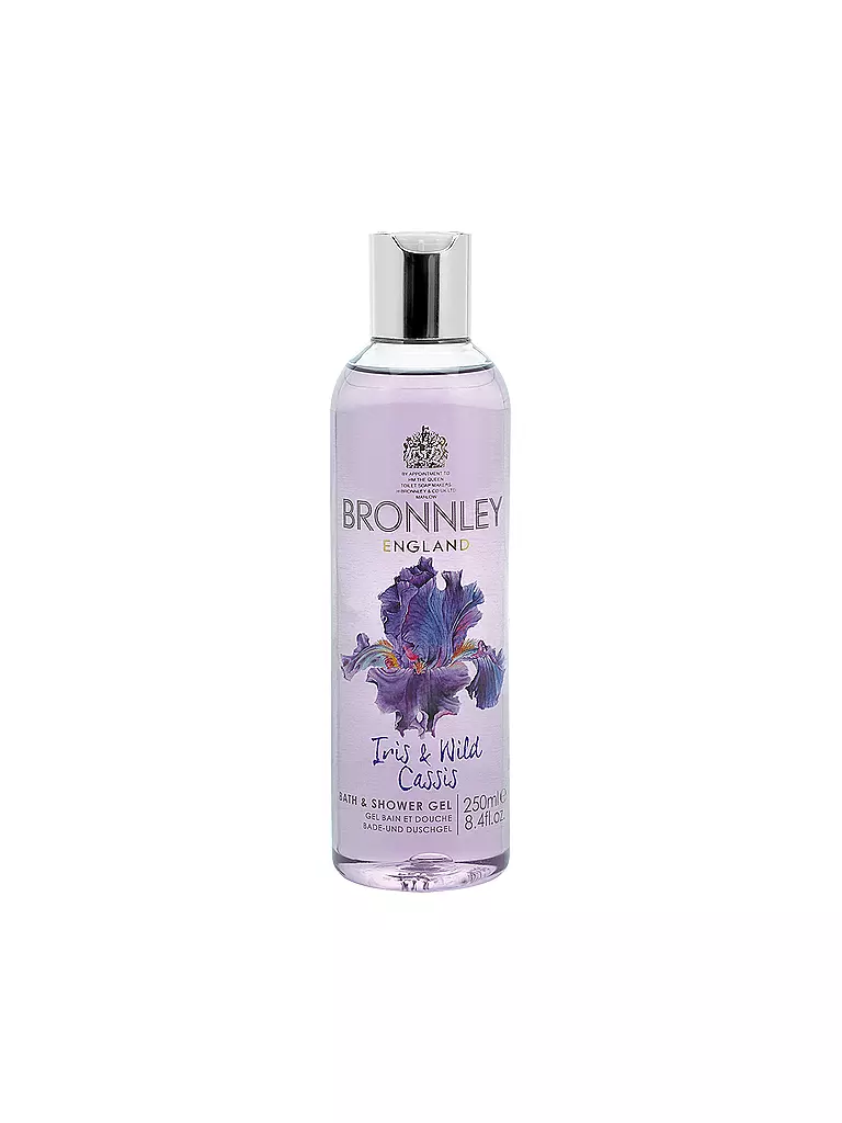 BRONNLEY | Bath & Shower Gel "Iris & Wild Cassis" 250ml | transparent