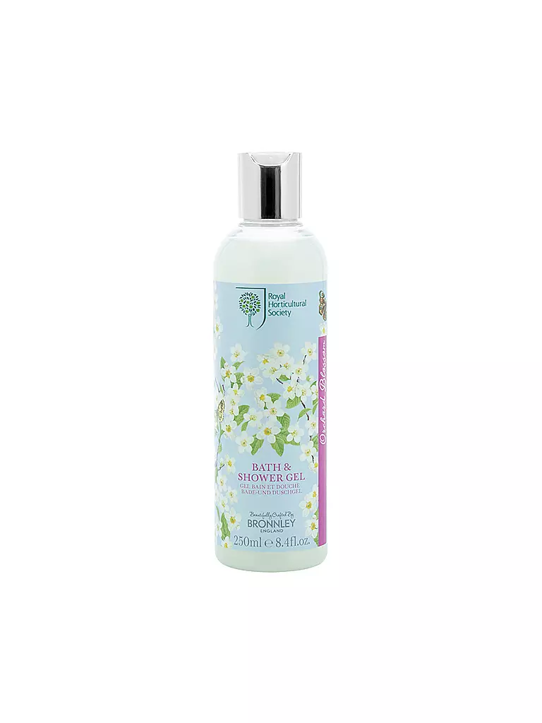BRONNLEY | Bath and Shower Gel "RHS Orchad Blossom" 250ml | transparent