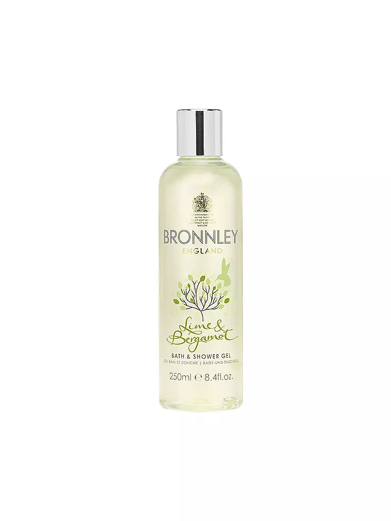 BRONNLEY | Dusch und Badegel "Limone & Bergamotte" 250ml | transparent