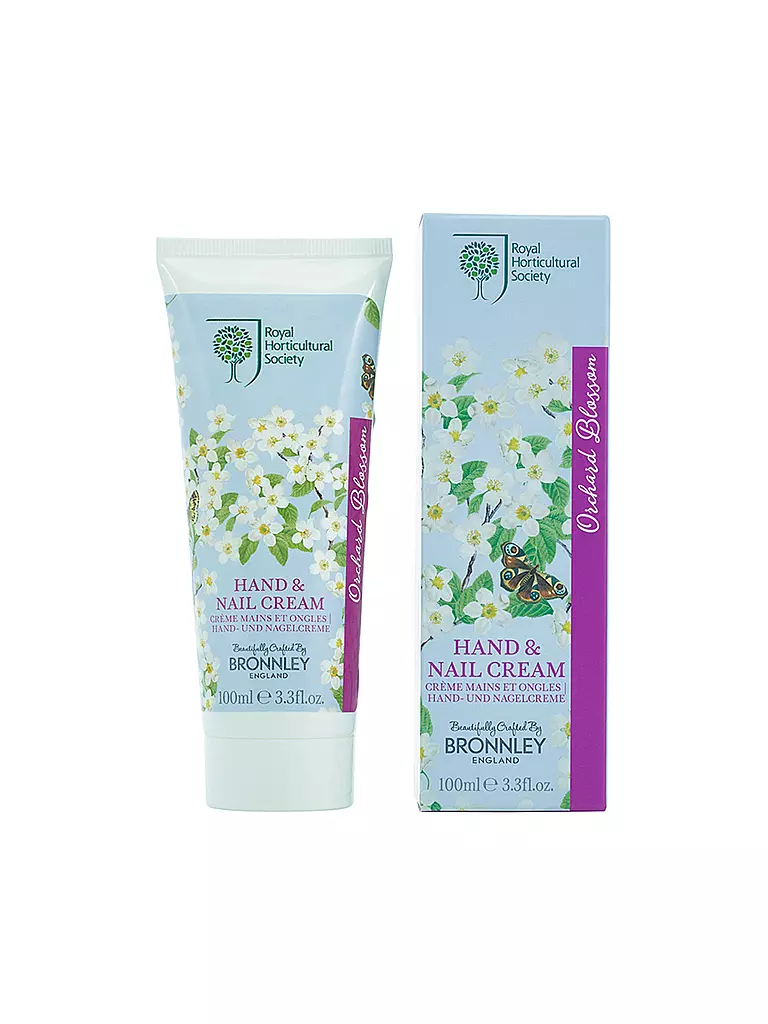 BRONNLEY | Hand- and Nailcream "RHS Orchad Blossom" 100ml | transparent