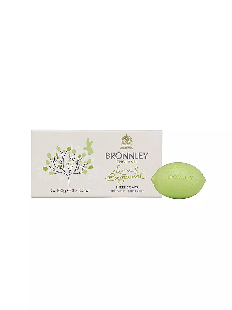 BRONNLEY | Seife "Limone & Bergamotte" 3 x 100g  | transparent