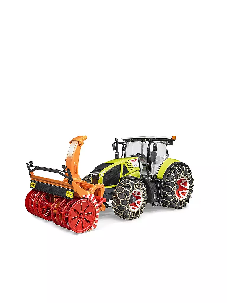 BRUDER | Claas Axion 950 mit Schneeketten und Schneefräse  | keine Farbe