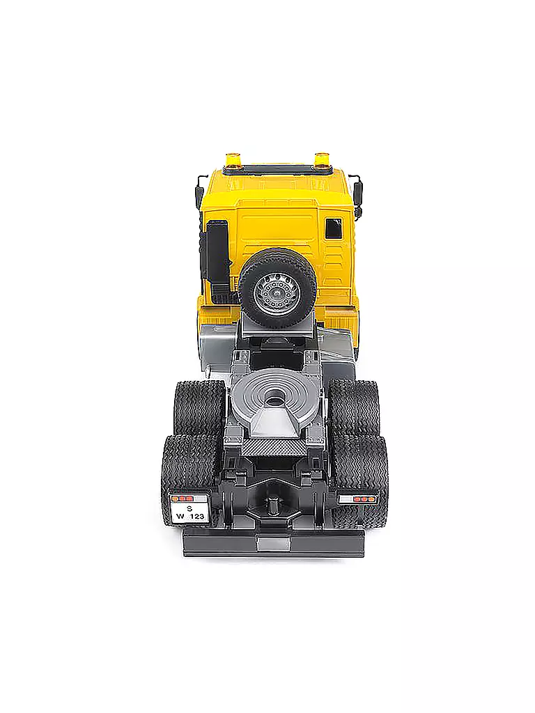 BRUDER | MAN TGA Tieflader mit JCB 4CX Baggerlader 02776 | transparent