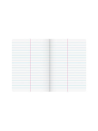 BRUNNEN VERLAG | Heft A5 Liniert 10 mm 20 Blatt mit Mittelstrich