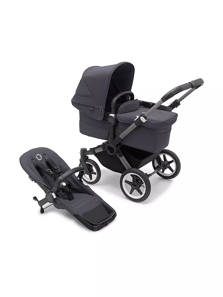 BUGABOO | Kinderwagen DONKEY 5 Mono Komplett Graphit / Sturmblau | dunkelblau