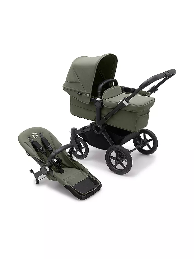 BUGABOO | Kinderwagen DONKEY 5 Mono Komplett Schwarz / Waldgruen | dunkelgrün