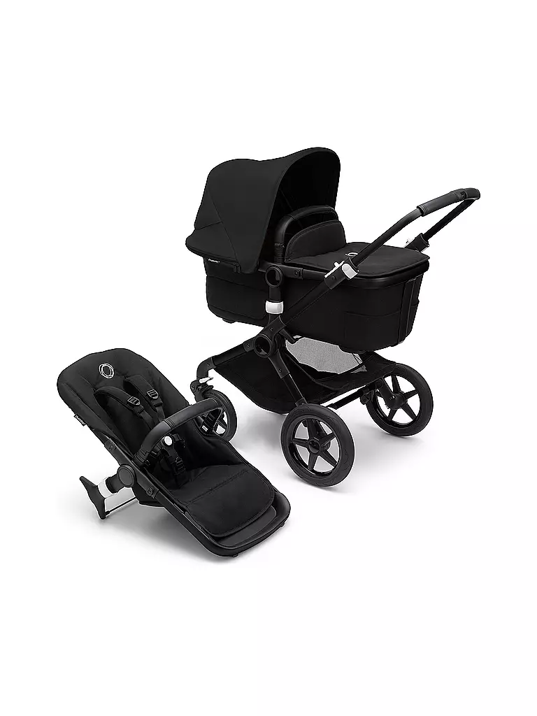 BUGABOO | Kombikinderwagen Fox3 Komplett Set Schwarz / Schwarz | schwarz