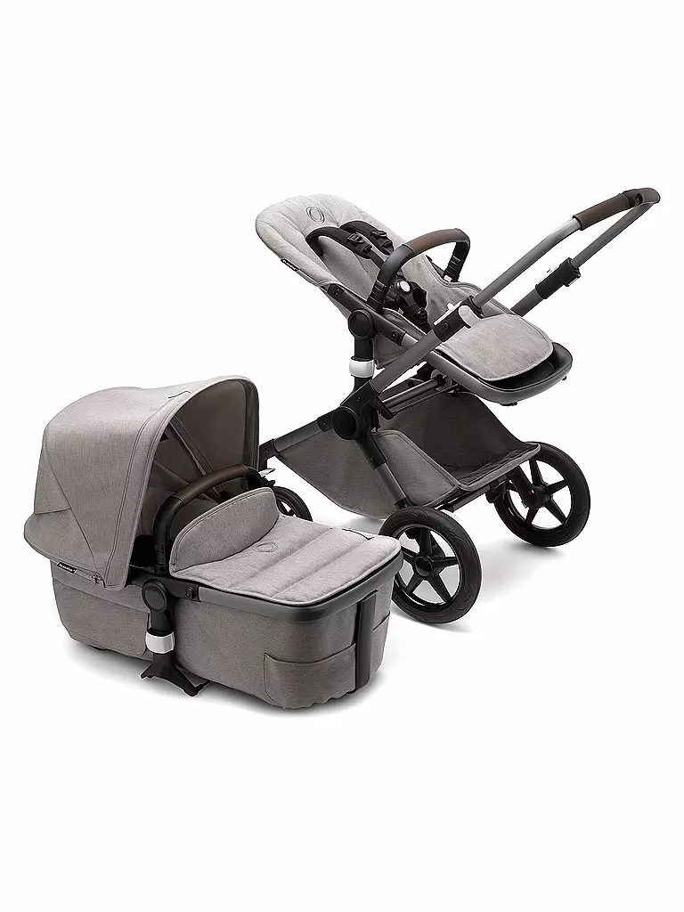 BUGABOO | Kombikinderwagen Fox3 Mineral Komplett Set Graphit / Hellgrau | grau