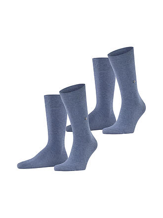 BURLINGTON | Herren Socken EVERYDAY 2-er Pkg. 40-46 light denim