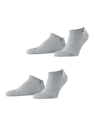 BURLINGTON | Herren Sneaker Socken EVERYDAY 2-er Pkg. 40-46 light grey