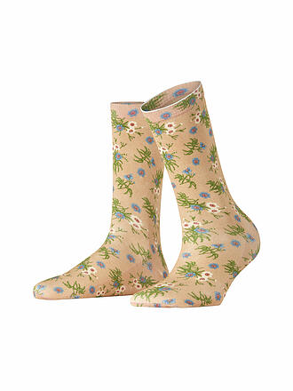 BURLINGTON | Socken FLORAL ROMANCE 36-41 sesame