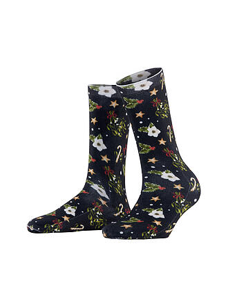 BURLINGTON | Socken FANCY CHRISTMAS 36-41 marine