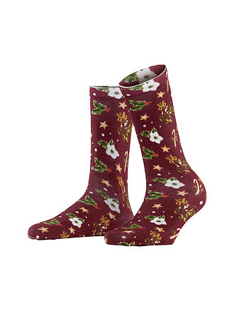 BURLINGTON | Socken FANCY CHRISTMAS 36-41 wine
