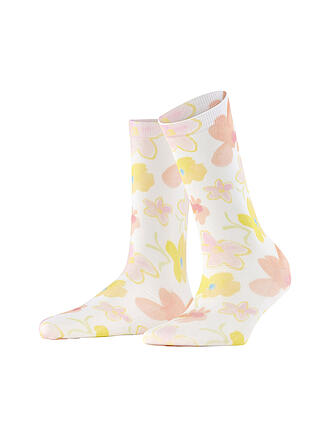 BURLINGTON | Damen Socken GARDEN BLOOM 36-41 white