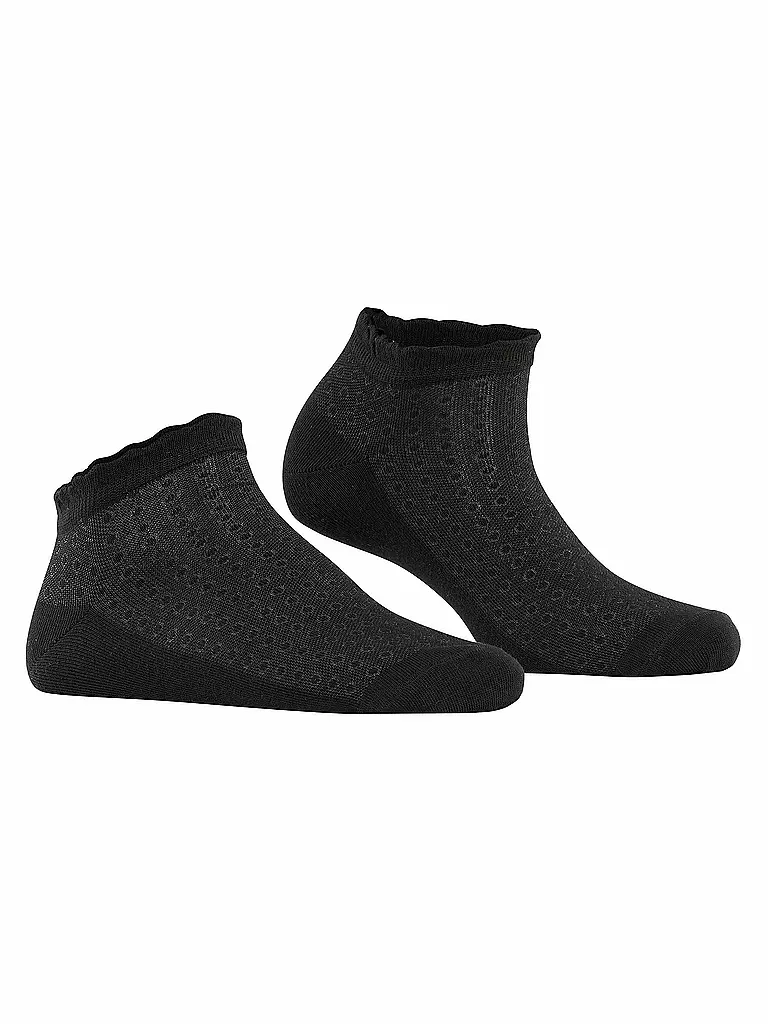 BURLINGTON | Damen Sneaker Socken MONTROSE 36-41 black | schwarz