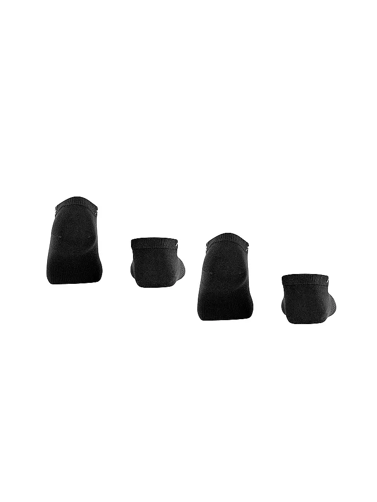 BURLINGTON | Damen Sneaker-Socken 2er Pkg. EVERYDAY 36-41 black | grün