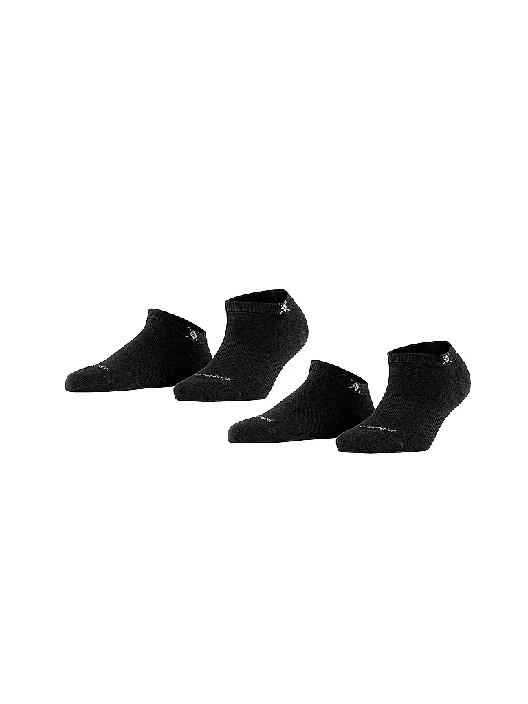BURLINGTON | Damen Sneaker-Socken 2er Pkg. EVERYDAY 36-41 black | grün
