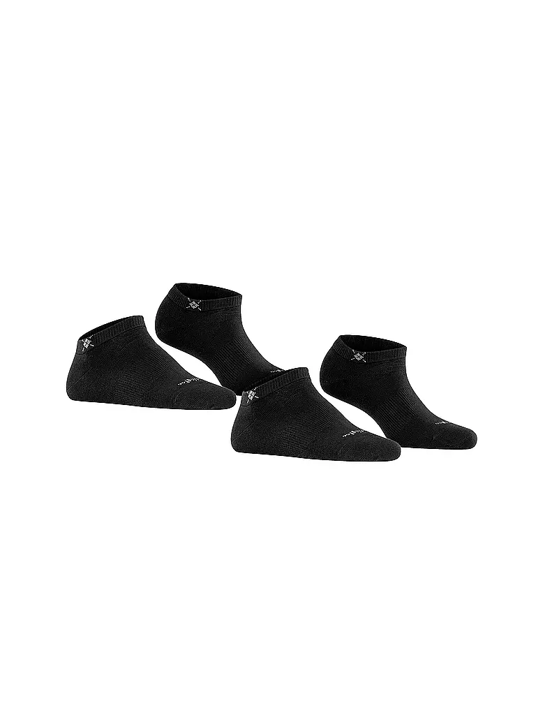 BURLINGTON | Damen Sneaker-Socken 2er Pkg. EVERYDAY 36-41 black | grün