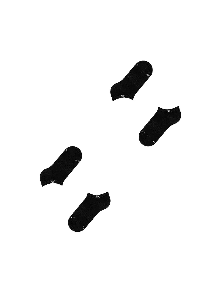 BURLINGTON | Damen Sneaker-Socken 2er Pkg. EVERYDAY 36-41 black | grün