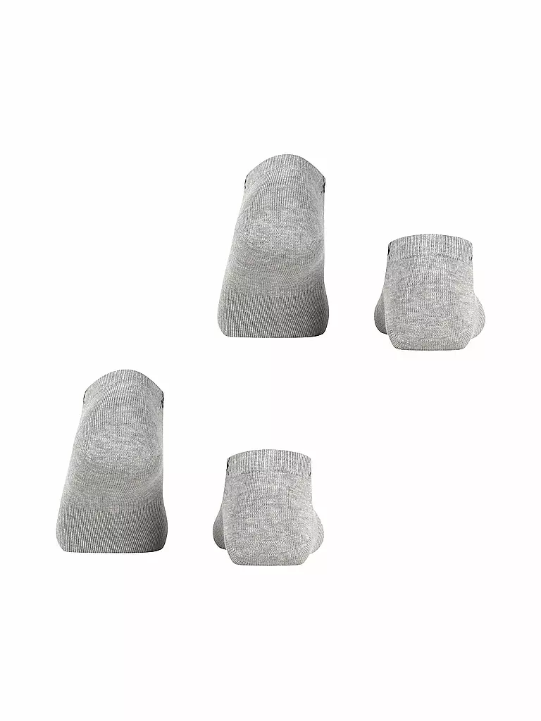 BURLINGTON | Damen Sneaker-Socken 2er Pkg. EVERYDAY 36-41 light grey | grün