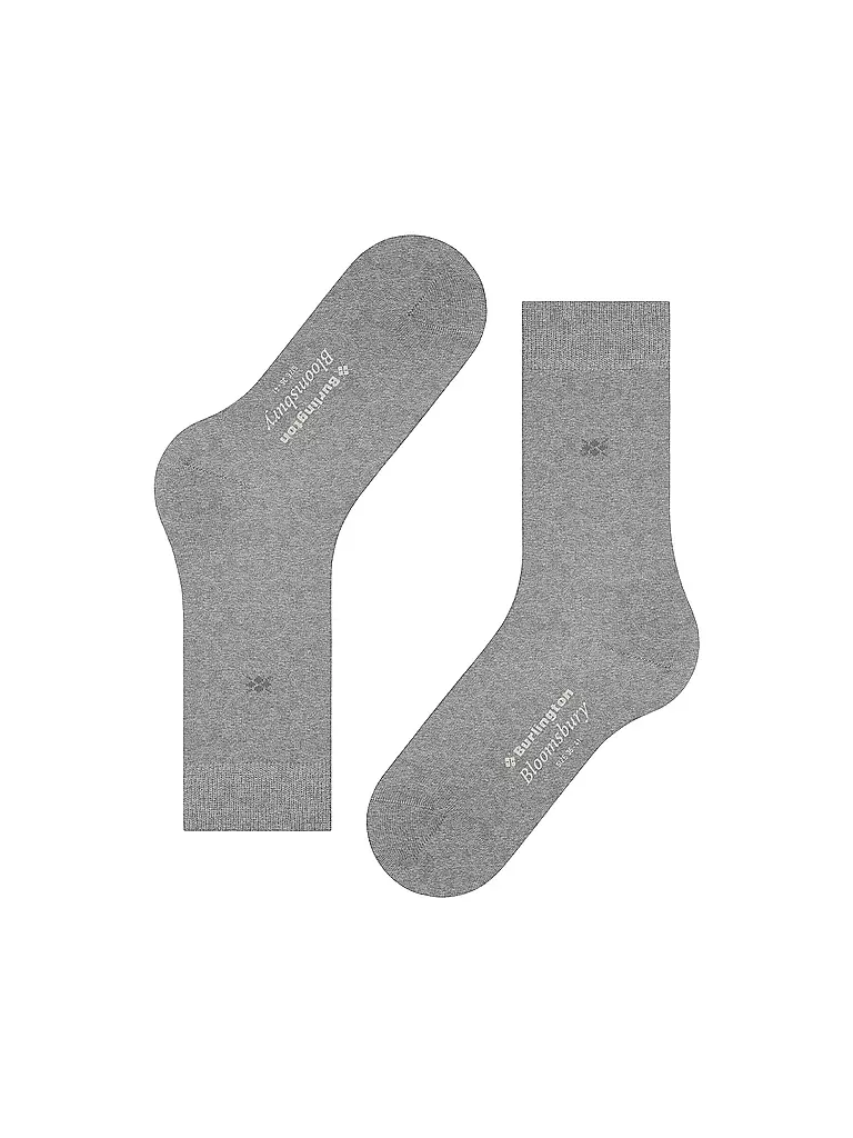 BURLINGTON | Damen Socken BLOOMSBURY 36-41 light grey | dunkelblau