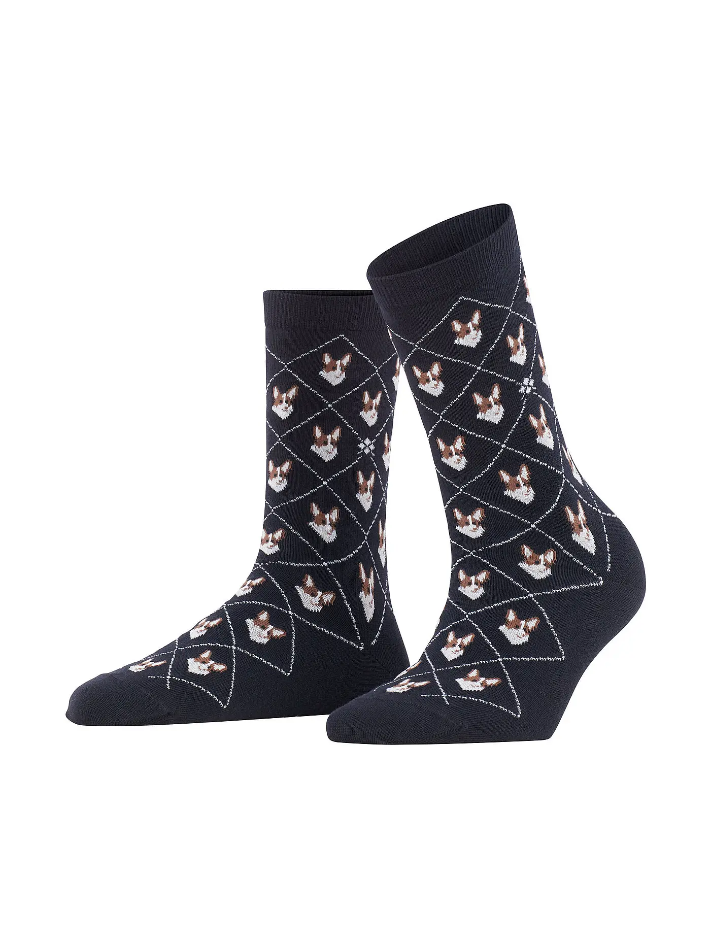 BURLINGTON | Socken Gr 36-41 lemon | schwarz