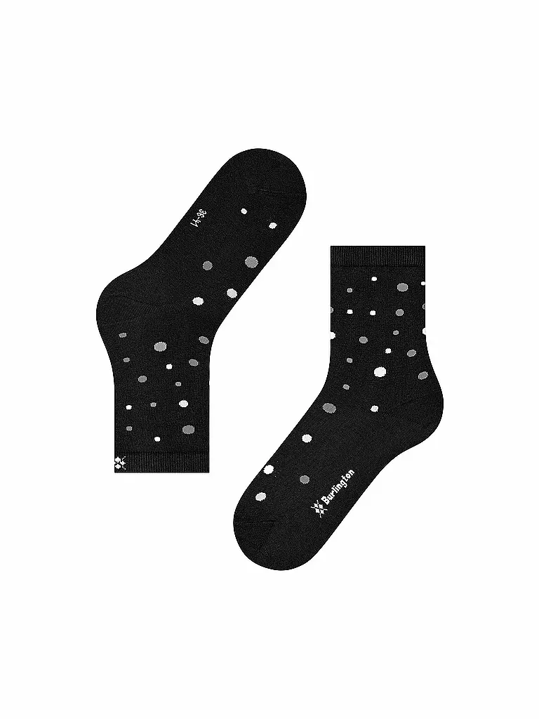 BURLINGTON | Damen Socken DOT 36-41 black | schwarz