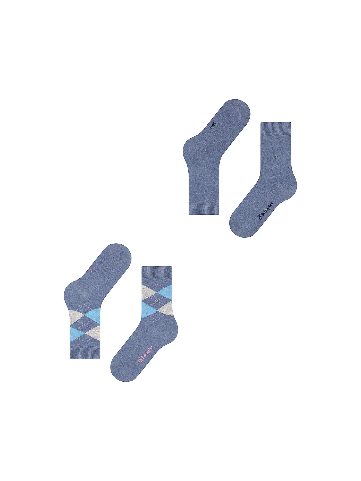 BURLINGTON | Damen Socken EVERYDAY 2-er Pkg 36-41 light denim | blau