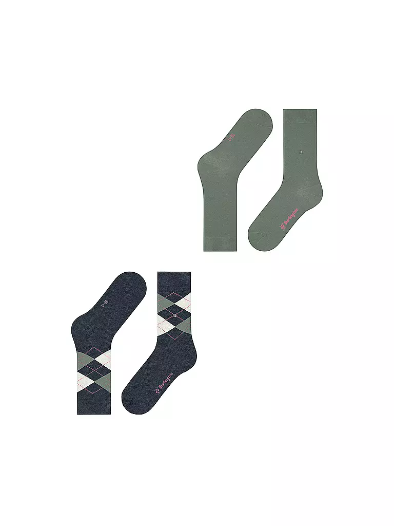 BURLINGTON | Damen Socken EVERYDAY 2-er Pkg 36-41 navy white | dunkelrot